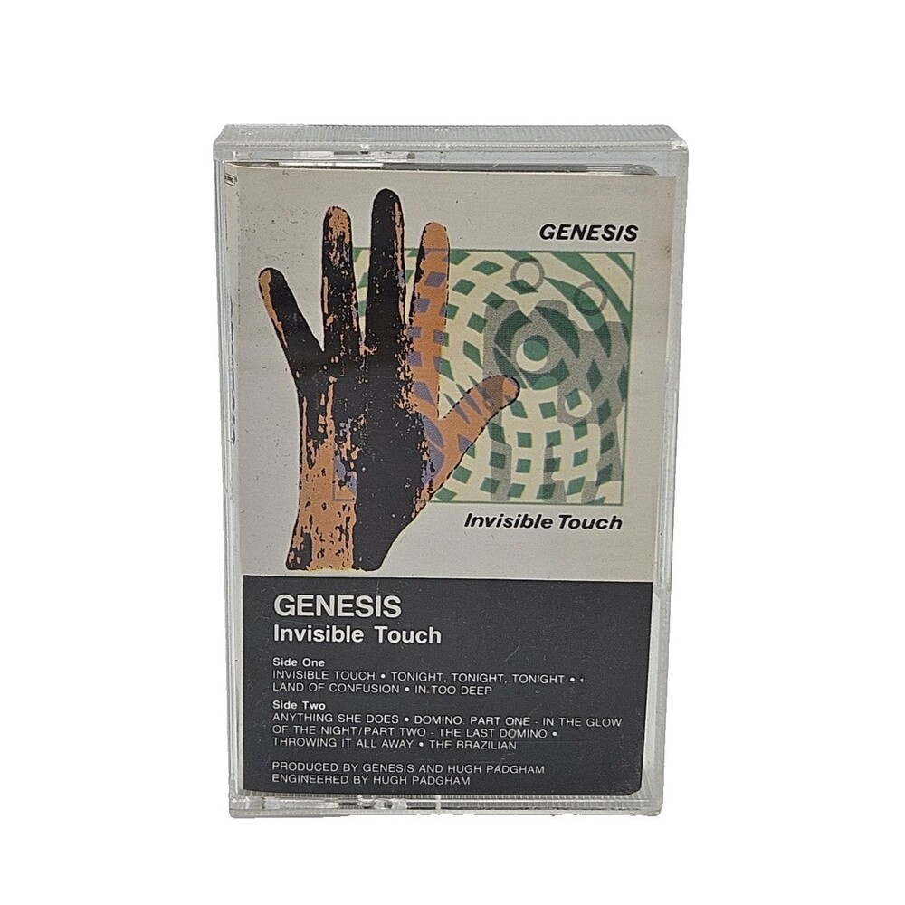 Genesis Invisible Touch Cassette Tape 1986 Atlantic Records Classic Rock Album